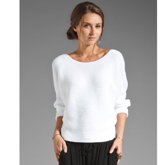 White dolman sweater Clearance